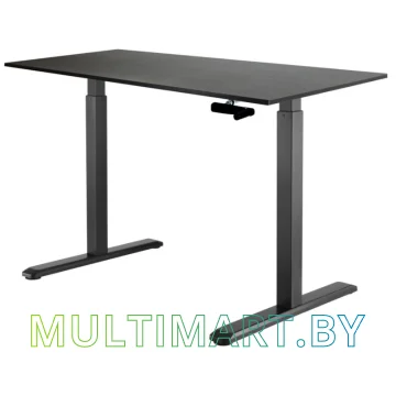 Стол для работы стоя ErgoSmart Manual Desk 1380x800x18 мм (дуб мореный/черный)